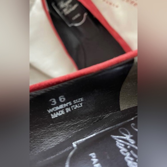 Roger Vivier Red Suede Tortoiseshell Belle Ballet Flats(made in Italy) - Picture 4 of 8